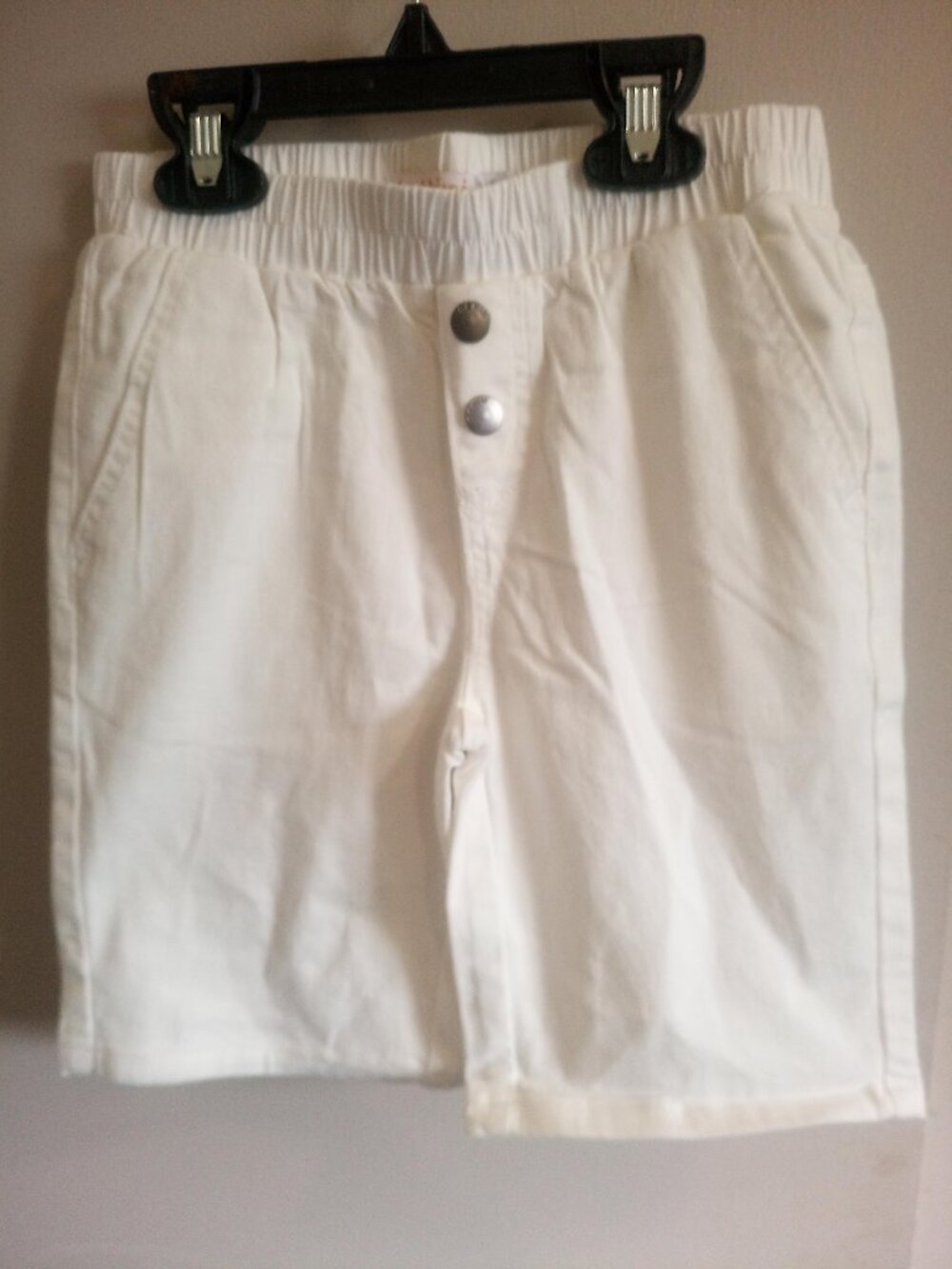 White Denim Shorts